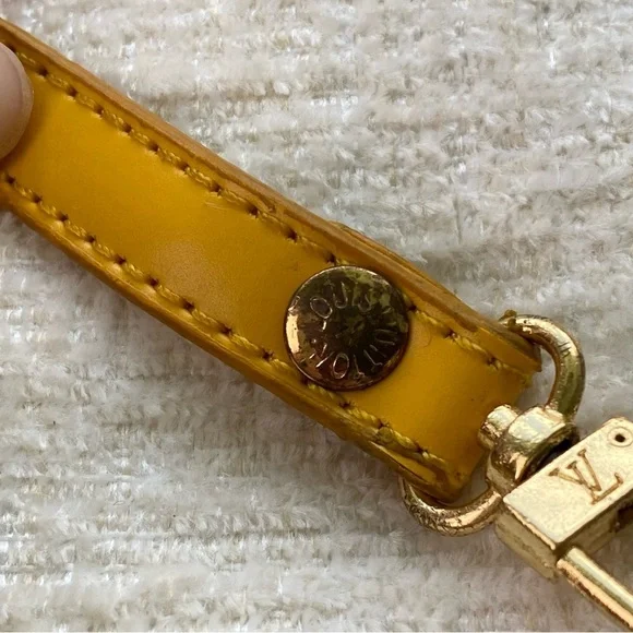 Vintage Louis Vuitton Yellow Epi Leather Pochette Clutch Bag - Picture 6 of 15